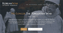 Desktop Screenshot of koreanwarvetsmemorial.org